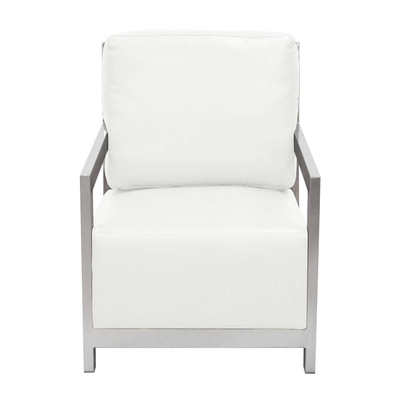Diamond Sofa Zen Stationary Bonded Leather Accent Chair ZENCHWH IMAGE 2