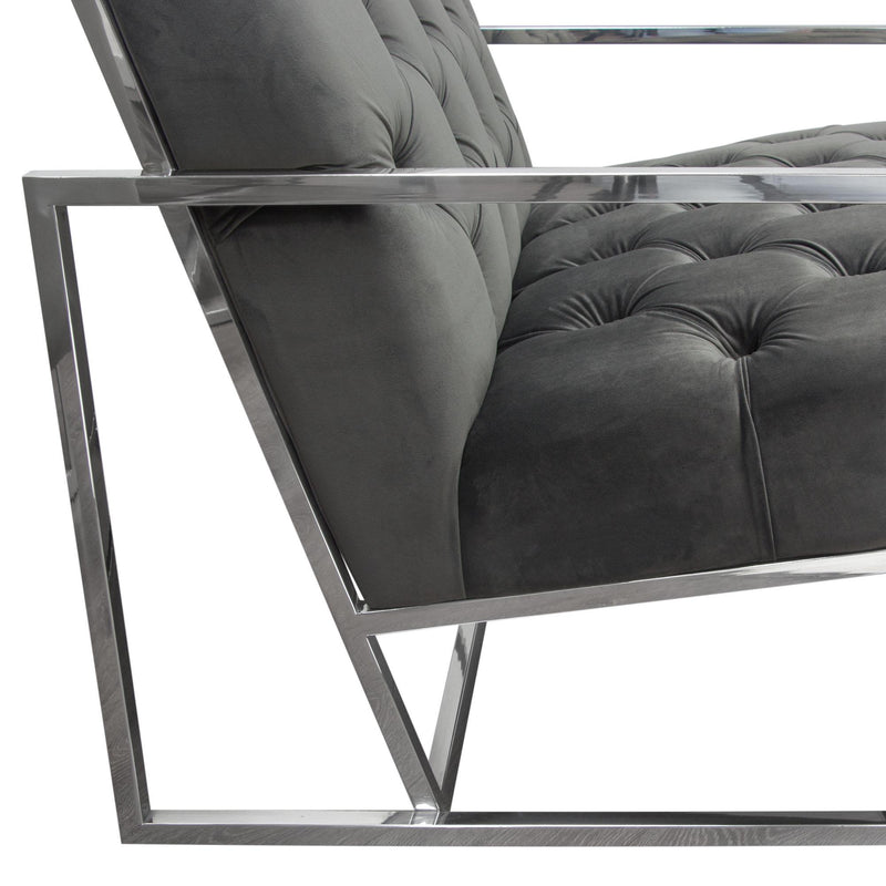 Diamond Sofa Luxe Stationary Fabric Accent Chair LUXECHDG IMAGE 7