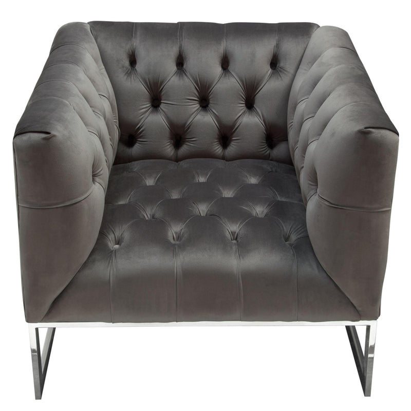 Diamond Sofa Crawford Stationary Fabric Chair CRAWFORDCHDG IMAGE 2
