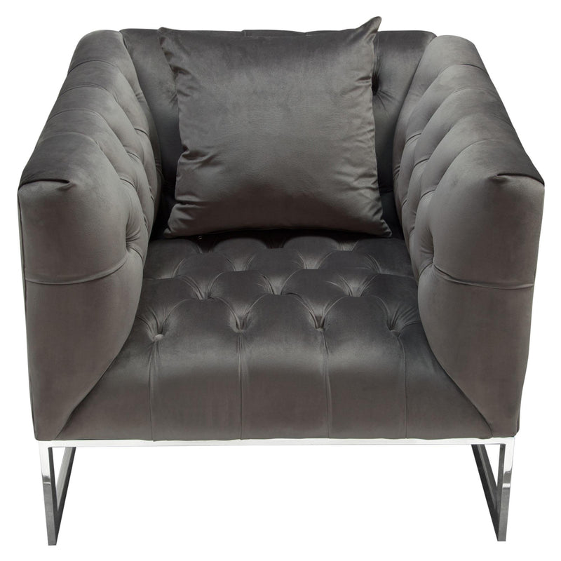 Diamond Sofa Crawford Stationary Fabric Chair CRAWFORDCHDG IMAGE 6