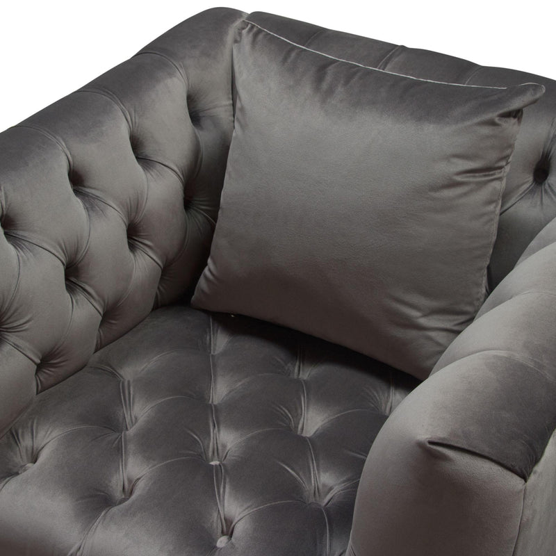 Diamond Sofa Crawford Stationary Fabric Chair CRAWFORDCHDG IMAGE 7