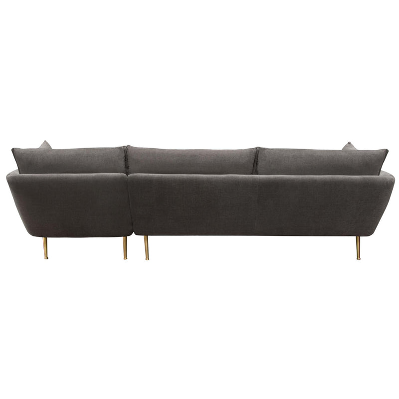 Diamond Sofa Vantage Fabric 2 pc Sectional VANTAGERF2PCSECTGR IMAGE 4