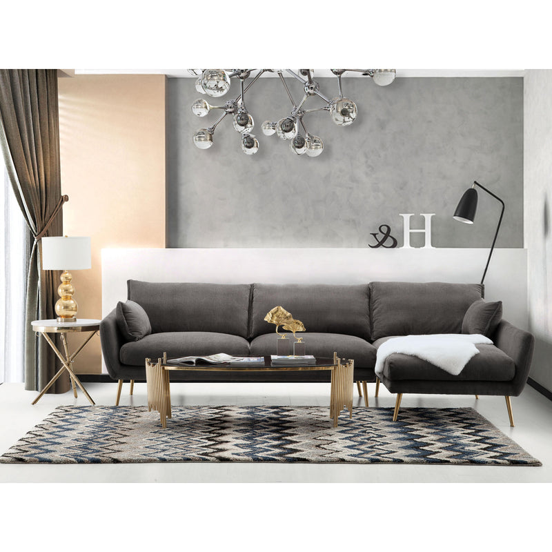 Diamond Sofa Vantage Fabric 2 pc Sectional VANTAGERF2PCSECTGR IMAGE 9