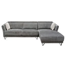 Diamond Sofa Naomi Fabric 2 pc Sectional NAOMIRFSECTGR IMAGE 2