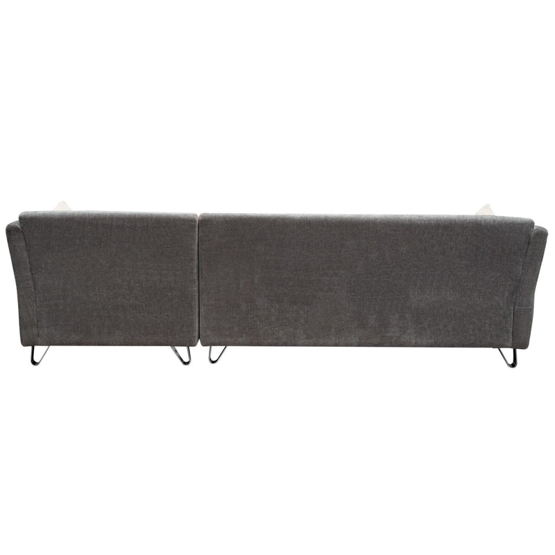 Diamond Sofa Naomi Fabric 2 pc Sectional NAOMIRFSECTGR IMAGE 6
