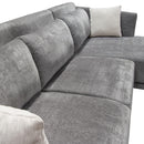 Diamond Sofa Naomi Fabric 2 pc Sectional NAOMIRFSECTGR IMAGE 8