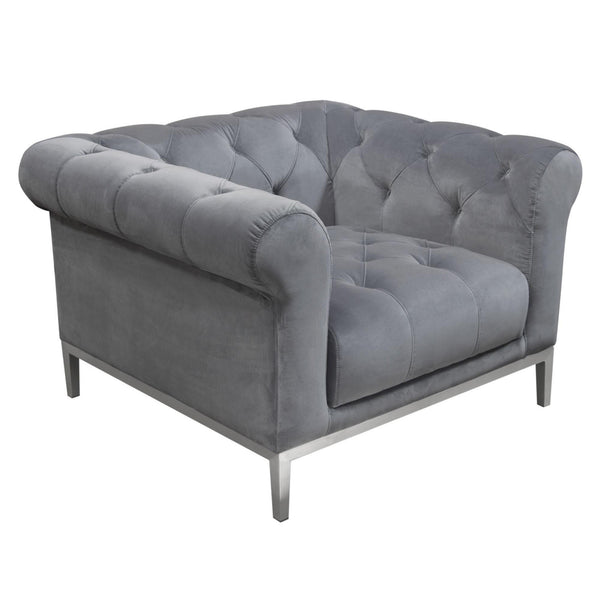 Diamond Sofa Monroe Stationary Fabric Chair MONROECHGR IMAGE 1