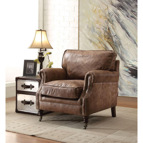Acme Furniture Dundee Leather Accent Chair 96675 IMAGE 1