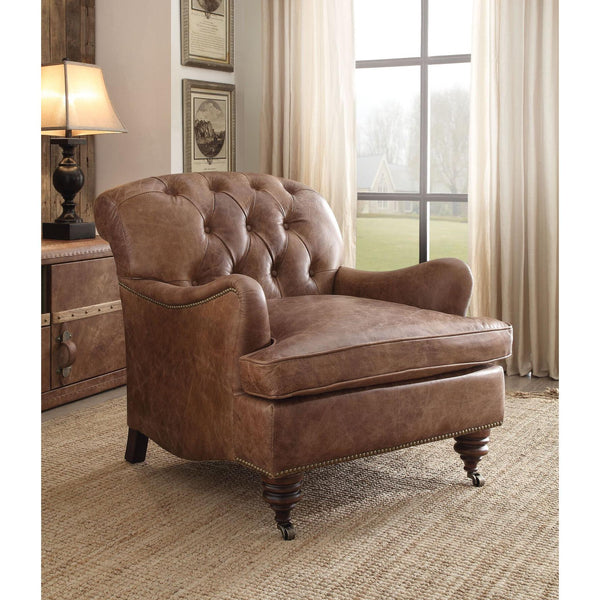 Acme Furniture Durham Leather Accent Chair 96677 IMAGE 1