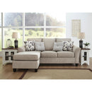  Benchcraft Abney Fabric Sectional 4970118 IMAGE 2
