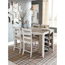  Signature Design by Ashley Skempton Counter Height Dining Table with Trestle Base D394-32 IMAGE 5