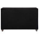 Coaster Furniture Deanna 206103 7-Drawer Upholstered Dresser - Black IMAGE 6