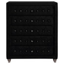 Coaster Furniture Deanna 206105 5-Drawer Bedroom Chest - Black IMAGE 2