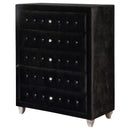 Coaster Furniture Deanna 206105 5-Drawer Bedroom Chest - Black IMAGE 3