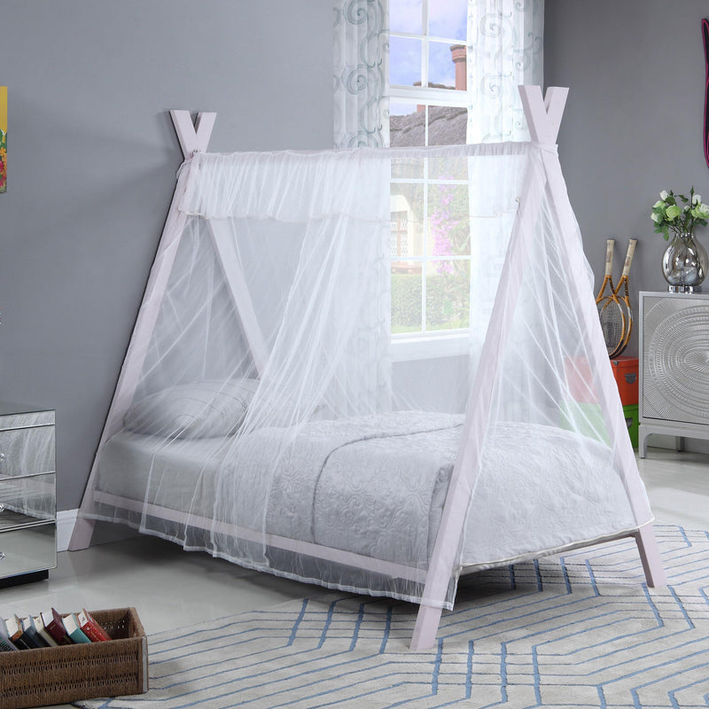 Coaster Furniture Fultonville 302133 Metal Twin Tent Bed - Pink IMAGE 5