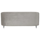 Coaster Furniture Avonlea 508461 Upholstered Sloped Arm Sofa - Grey Velvet IMAGE 6