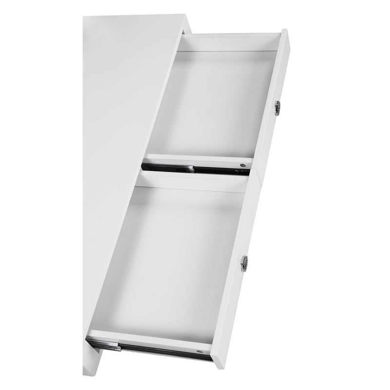 Coaster Furniture Gemma 802141 48-inch 2-Drawer Writing Desk - White High Gloss IMAGE 10