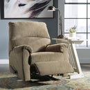  Signature Design by Ashley Nerviano Fabric Recliner with Wall Recline 1080129 IMAGE 4