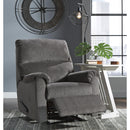 Signature Design by Ashley Nerviano Fabric Recliner with Wall Recline 1080329 IMAGE 4