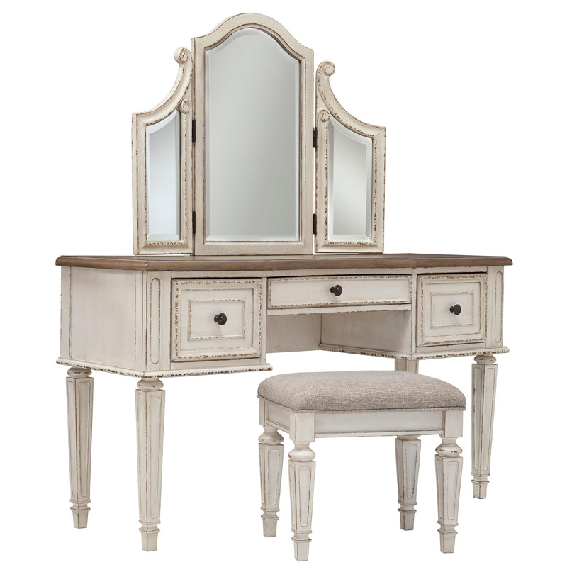  Signature Design by Ashley Realyn 3-Drawer Vanity Set B743-22 IMAGE 1