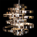 Michael Amini Hemispheres Chandelier LT-CH703-8SVR IMAGE 1