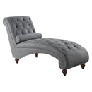 Homelegance Fabric Chaise 1162GY-5 IMAGE 2