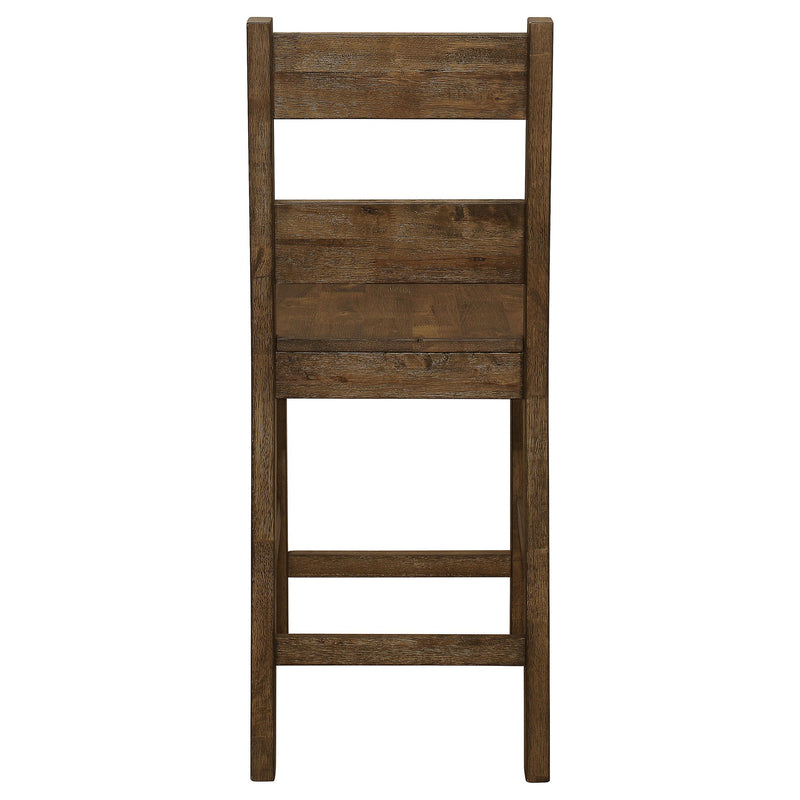 Coaster Furniture Coleman 192029 Wood Counter Chair - Rustic Golden Brown (Set of 2) IMAGE 7