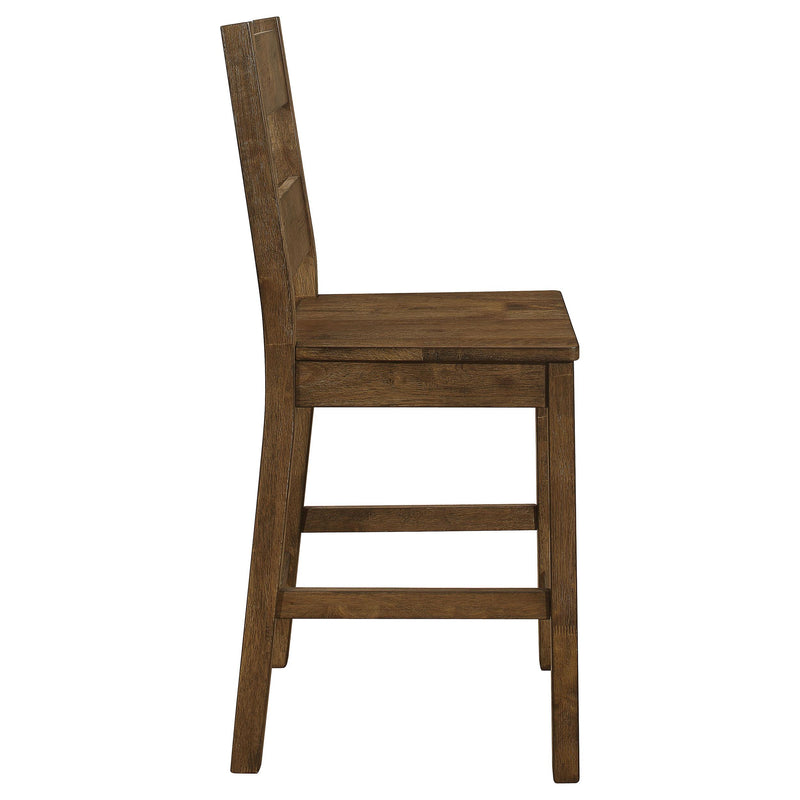 Coaster Furniture Coleman 192029 Wood Counter Chair - Rustic Golden Brown (Set of 2) IMAGE 9