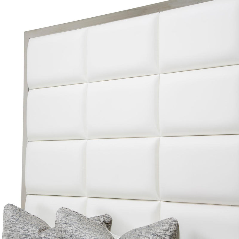 Michael Amini State St. California King Upholstered Metal Bed 9016000CK3PT-116 IMAGE 2