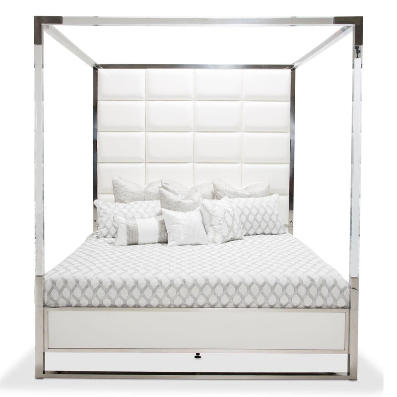 Michael Amini State St. California King Upholstered Canopy Bed 9016000CK4-116 IMAGE 2