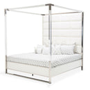 Michael Amini State St. Queen Upholstered Canopy Bed 9016000QN4-116 IMAGE 1