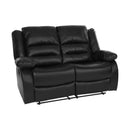 Homelegance Jarita Reclining Faux Leather Loveseat 8329BLK-2 IMAGE 2
