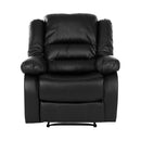 Homelegance Jarita Faux Leather Recliner 8329BLK-1 IMAGE 1