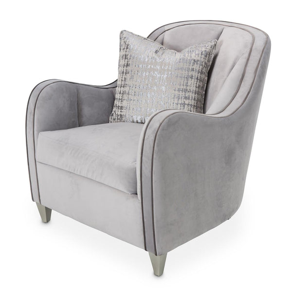 Michael Amini Roxbury Park Stationary Chair 9006835-STEEL-220 IMAGE 1