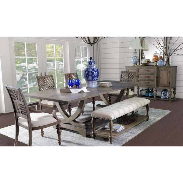 Legends Furniture Laurel Grove Dining Table with Trestle Base ZLGV-8000T/ZLGV-8000B IMAGE 1