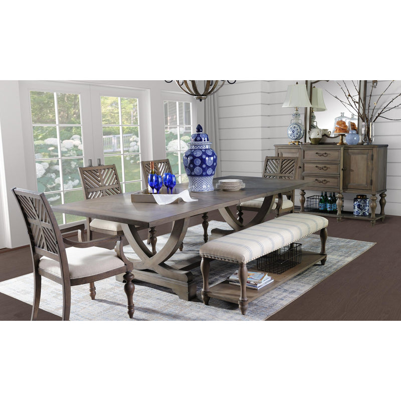 Legends Furniture Laurel Grove Dining Table with Trestle Base ZLGV-8000T/ZLGV-8000B IMAGE 1