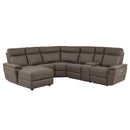 Homelegance Olympia Power Reclining Leather 6 pc Sectional 8308*6A1PW IMAGE 1