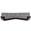Homelegance Laertes Power Reclining Leather and Fabric 5 pc Sectional 8318*5C1PW IMAGE 1