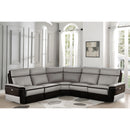 Homelegance Laertes Power Reclining Leather and Fabric 5 pc Sectional 8318*5C1PW IMAGE 6
