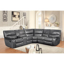 Homelegance Pecos Reclining Leather Match 3 pc Sectional 8480GRY*3SC IMAGE 2