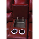 Homelegance Pecos Power Reclining Leather Match 3 pc Sectional 8480RED*3SCPD IMAGE 2