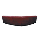 Homelegance Pecos Power Reclining Leather Match 4 pc Sectional 8480RED*4SCPD IMAGE 3