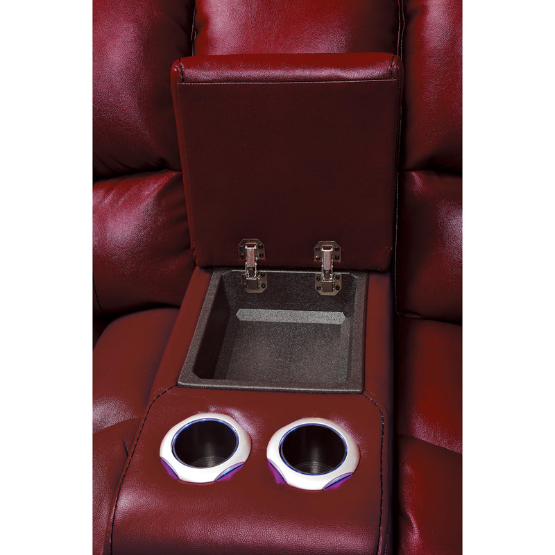 Homelegance Pecos Power Reclining Leather Match 4 pc Sectional 8480RED*4SCPD IMAGE 5