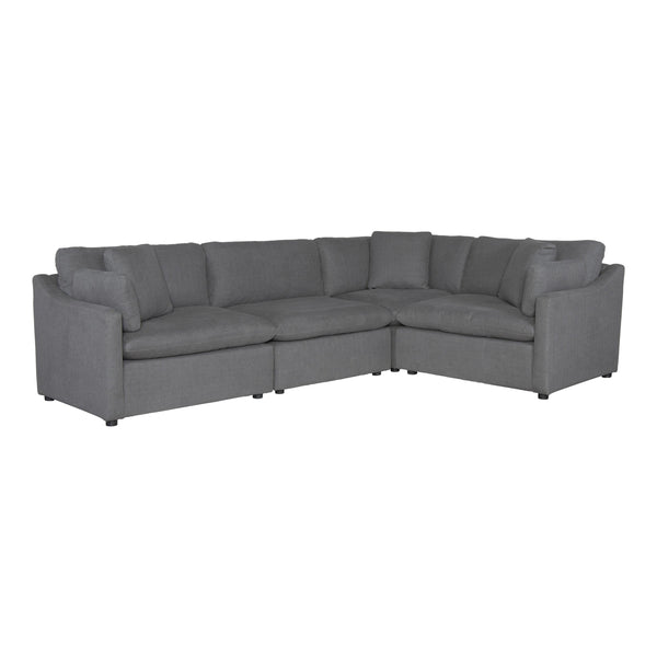 Homelegance Howerton Fabric 4 pc Sectional 9544GY*4SC IMAGE 1