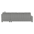 Homelegance Maston Fabric 2 pc Sectional 9507GRY*SC IMAGE 4