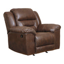  Signature Design by Ashley Stoneland Rocker Leather Look Recliner 3990425 IMAGE 2