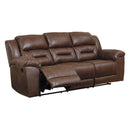  Signature Design by Ashley Stoneland Reclining Leather Look Sofa 3990488 IMAGE 2