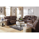  Signature Design by Ashley Stoneland Power Reclining Leather Look Loveseat with Console 3990496 IMAGE 10