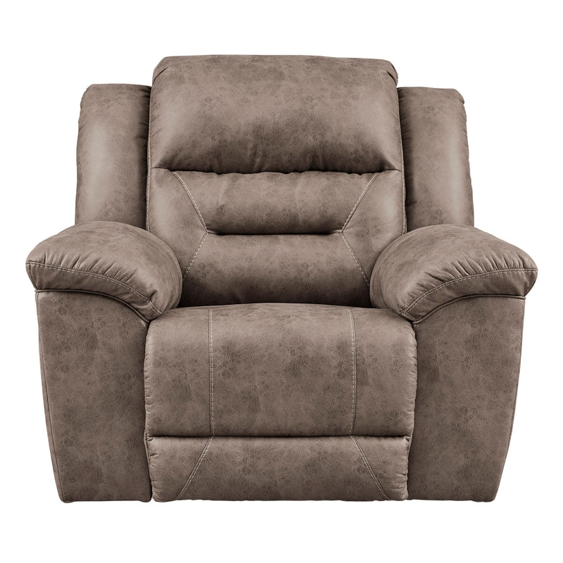  Signature Design by Ashley Stoneland Power Rocker Leather Look Recliner 3990598 IMAGE 1