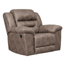  Signature Design by Ashley Stoneland Rocker Leather Look Recliner 3990525 IMAGE 2